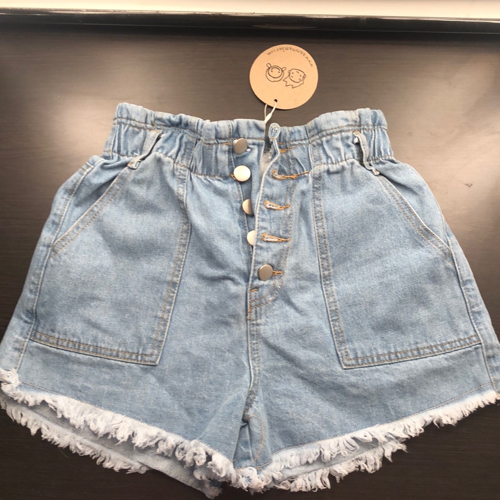 Forever21 Paperbag Denim Shorts
